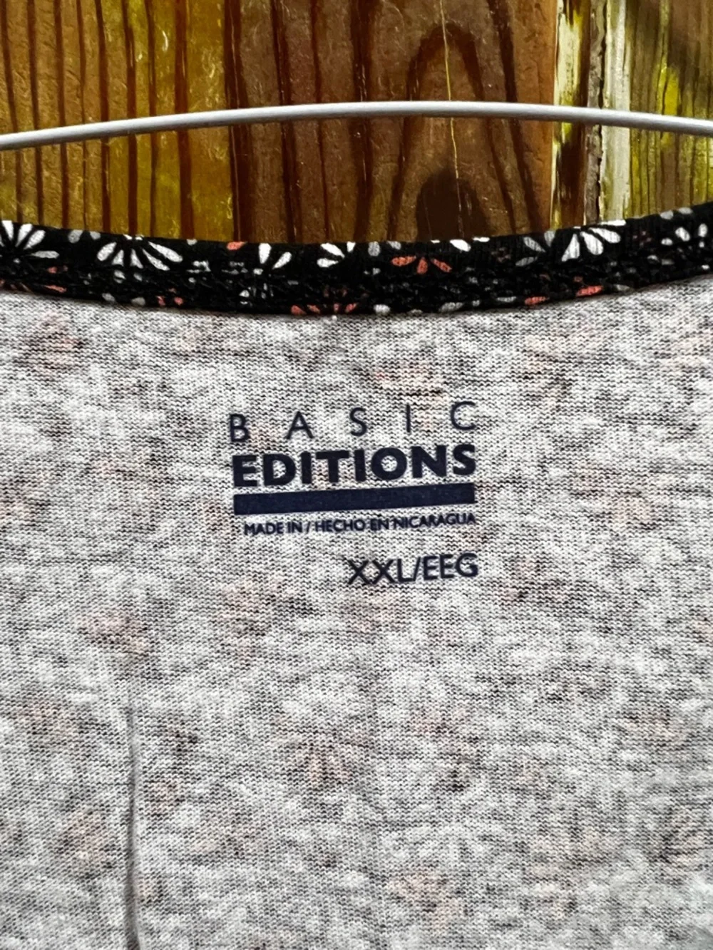 Basic Editions Black, White & Orange Floral Tank Midi Dress - Picture 2 of 5